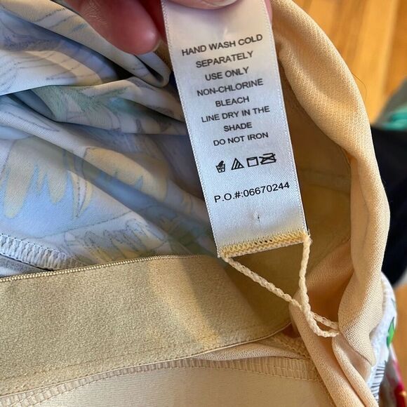 Swimsuits for All Tropical Floral Tankini Swim Top Size 16 - Picture 5 of 5